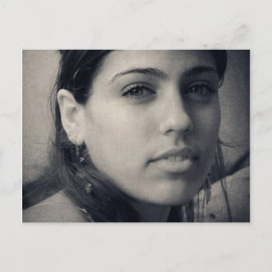 Latina beauty postcard