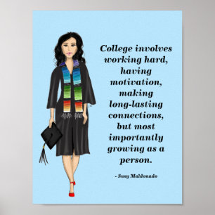Latina - College Involves Motivational Poster
