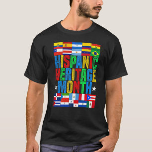 Latina Countries Flag Hispanic Heritage Month Lati T-Shirt