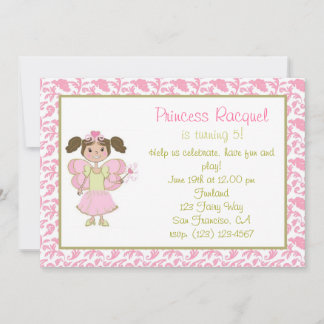 Latina Fairy Princess Invitation