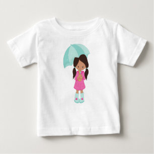 Latina Girl, Girl In Raincoat, Girl With Umbrella Baby T-Shirt