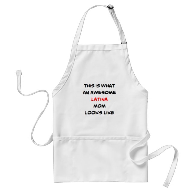 latina mom, awesome standard apron (Front)