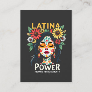 Latina Power Hispanic Heritage Month Enclosure Card