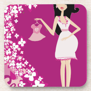 latina pregnant woman coaster
