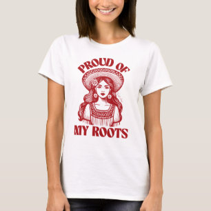 Latina Proud of my Roots Hispanic Heritage Month T-Shirt