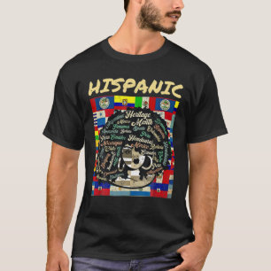 Latina Woman Art Hispanic Heritage Month Latin Cou T-Shirt
