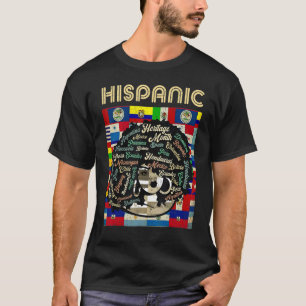Latina Woman Hispanic Heritage Month Latin Country T-Shirt