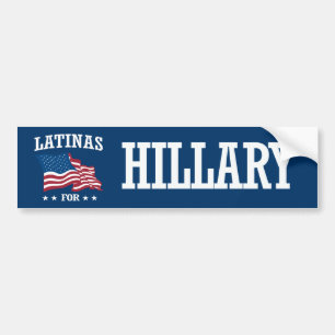 LATINAS FOR HILLARY BUMPER STICKER