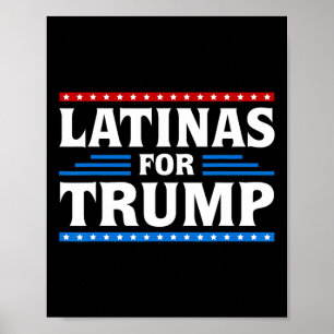 Latinas For Trump 2024 Election Vote Latina Women  Poster
