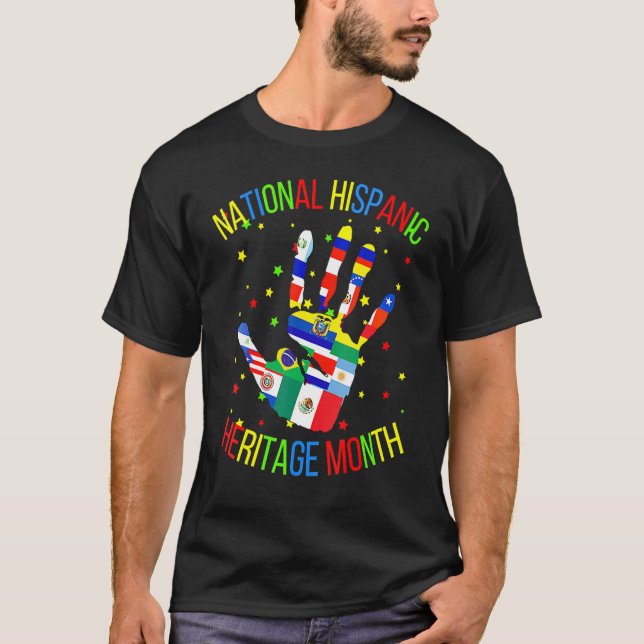 Latino America Culture  National Hispanic Heritage T-Shirt (Front)