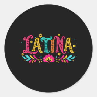 Latino Latina National Hispanic Heritage Month Classic Round Sticker