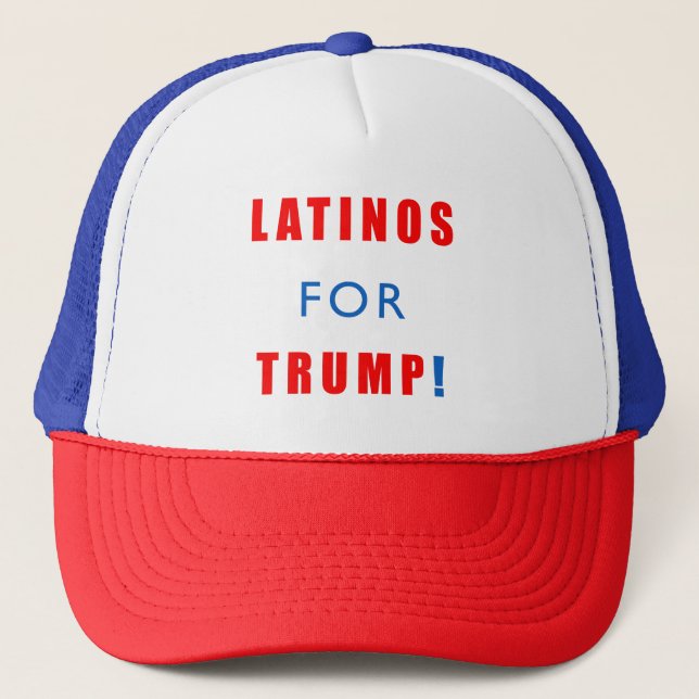 Latinos for Donald Trump Trucker Hat (Front)