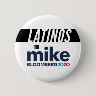 Latinos For Michael Bloomberg Round Button