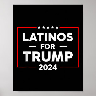 Latinos For Trump 2024  Poster
