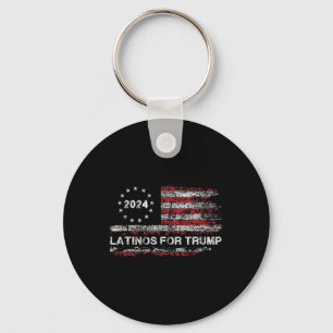 Latinos For Trump 2024 - President Election Trump Key Ring