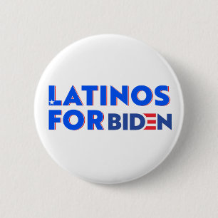 Latinos Para Joe Biden Round Button