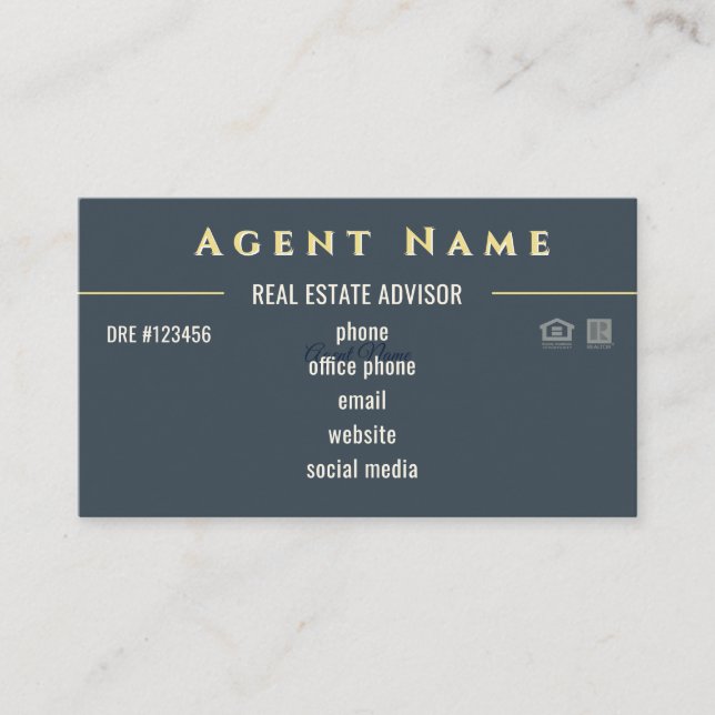 Latitude 33 KWLuxury Minimalist Basic Business Card (Front)