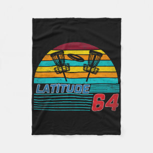 Latitude 64 Disc Golf Retro Vintage Men Women  Fleece Blanket