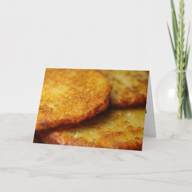 LATKE HANUKKAH Greeting cards (Front)