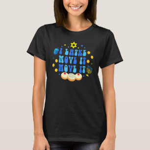 Latke Hanukkah Holiday Retro Dreidel Menorah Jewis T-Shirt