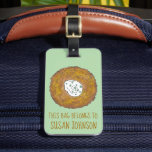 Latke Potato Pancakes Jewish Cuisine Foodie Luggage Tag<br><div class="desc">Design features an original marker illustration of a delicious latke potato pancake topped with sour cream, a staple in Jewish cuisine. Ideal for Hanukkah, or as a gift for your favourite foodie. This latke design is also available on other products. Lots of additional foodie designs are also available from this...</div>