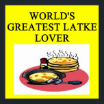 LATKES2 POSTER<br><div class="desc">A GREAT DESIGN FOR THE LOVER OF LATKES! OR IS THAT LATKAS?  VISIT OUT GALLERY FOR MORE GREAT DESIGNS!</div>