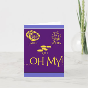 Latkes and Dreidels and Gelt Holiday Card