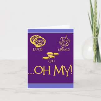 Latkes and Dreidels and Gelt Holiday Card