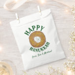 Latkes Happy Hanukkah Chanukah Jewish Holidays Favour Bag<br><div class="desc">Design features an original marker illustration of a delicious latke potato pancake topped with sour cream, a staple in Jewish holiday cuisine. Ideal for Hanukkah gifting. Just personalise with your information! This latkes design is also available on other products. Lots of additional foodie designs are also available from this shop!...</div>