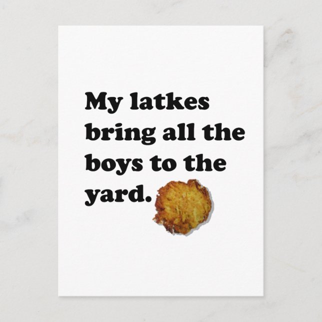 Latkes Postcard (Front)