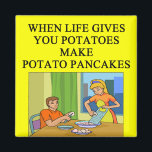 latkes potato pancake joke magnet<br><div class="desc">more great jokes at jimbuf and jimhartley gallery</div>