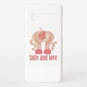 Latte and love cup, hands and coffee quote   samsung galaxy case
