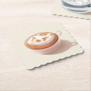 Latte Art Paper Coaster