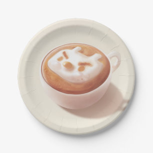 Latte Art Paper Plate
