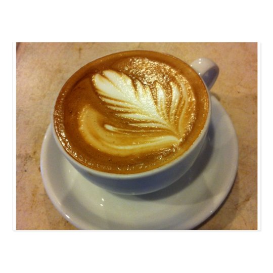 Latte Art Postcard
