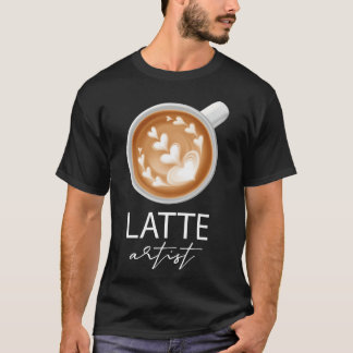 Latte Artist Coffee Lover family T-Shirt