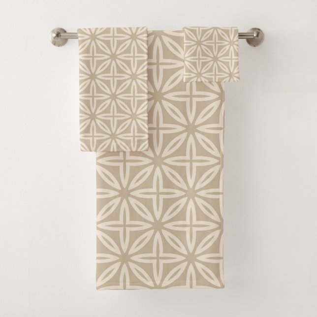 Latte beige bath towel set (Insitu)