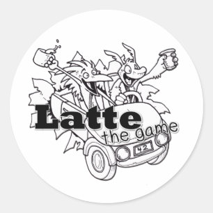 Latte Classic Round Sticker