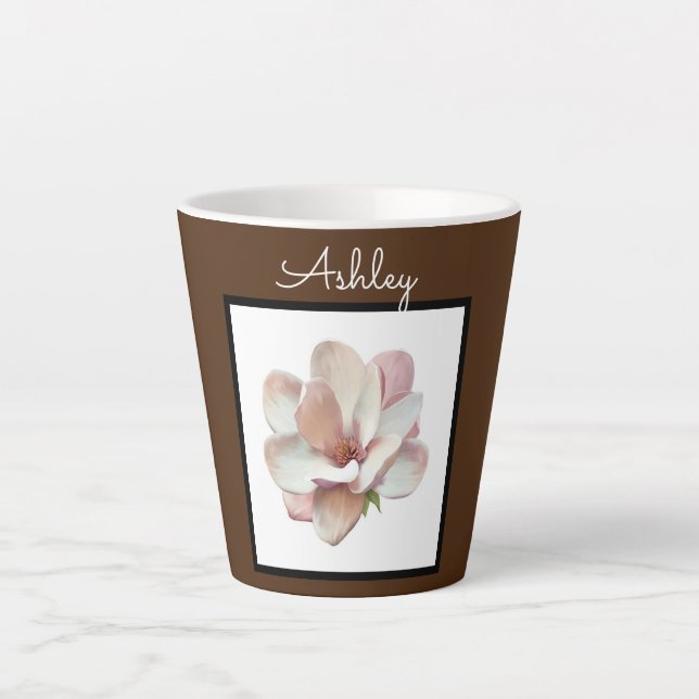 Latte coffe mug monogrammed (Front)