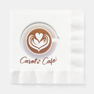 Latte Coffee Cup  Napkin