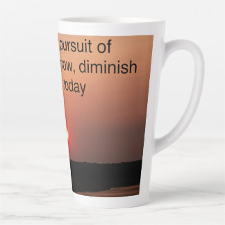 Latte Cup Sunset with quote