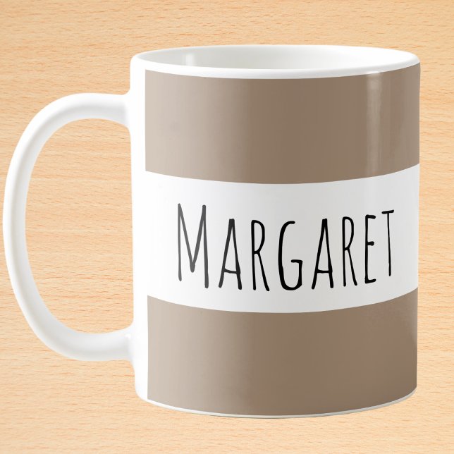 Latte Custom Name Personalised  Coffee Mug (Creator Uploaded)