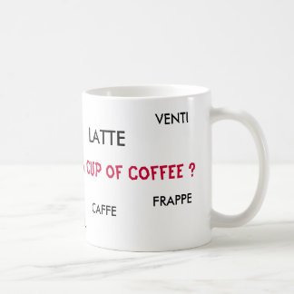 LATTE, FRAPPE, CAPPUCCINO, TALL, V... - Customised Coffee Mug
