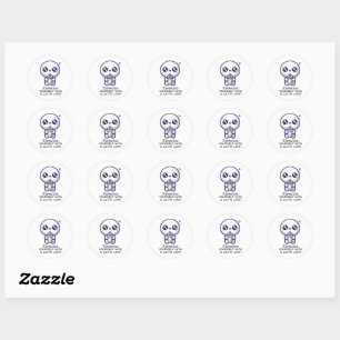 Latte Love Classic Round Sticker