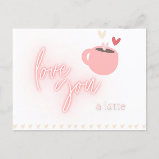 Latte Love Postcard
