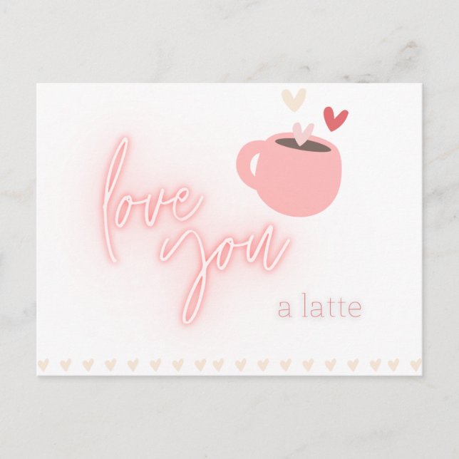 Latte Love Postcard (Front)