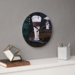 Latte Macchiato Painting by Alfred Fox Large Clock<br><div class="desc">Latte Macchiato Painting by Alfred Fox Large Clock.</div>