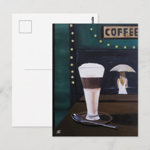 Latte Macchiato Painting by Alfred Fox Postcard
