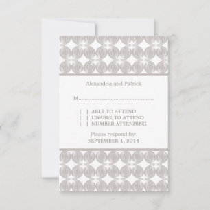 Latte Modern Deco Response Card