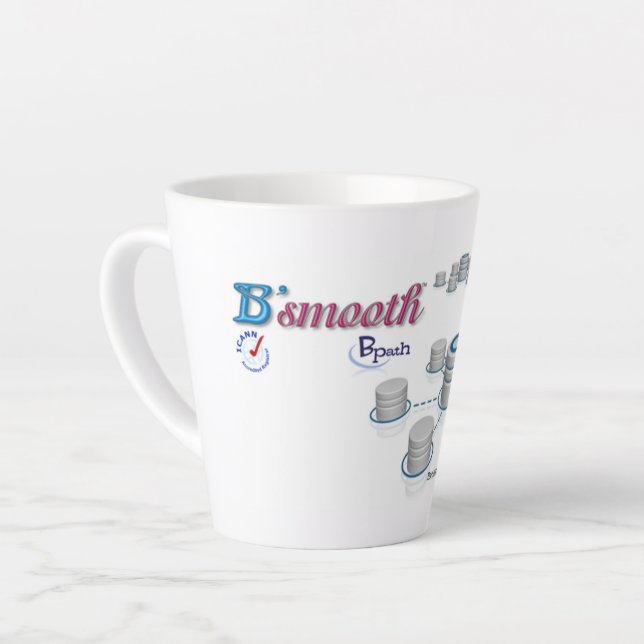 Latte Mug 12 0z (Left Angle)